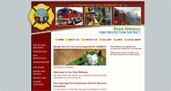 Desktop Screenshot of deerspringsfire.org